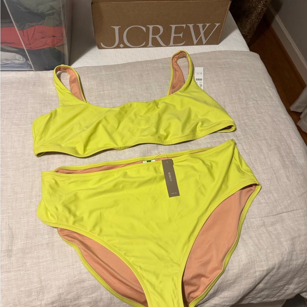 J. Crew Neon Green Bikini